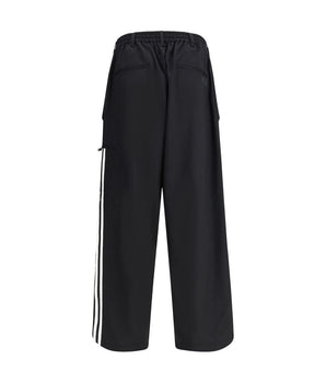 Y-3 Black Wool Casual Pants