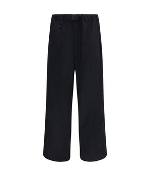 Y-3 Black Nylon Casual Pants