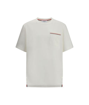 Thom Browne White Cotton T-Shirt