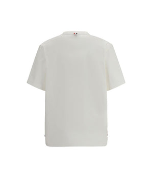 Thom Browne White Cotton T-Shirt