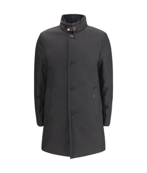 MooRER Black Polyester Coat