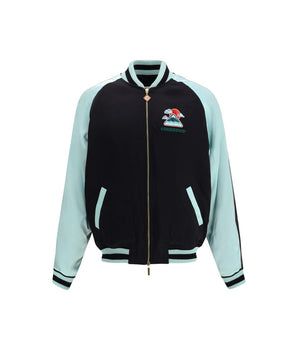 Casablanca Black Viscose Bomber