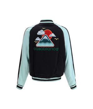 Casablanca Black Viscose Bomber