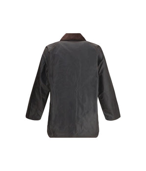 Barbour Black Cotton Coat