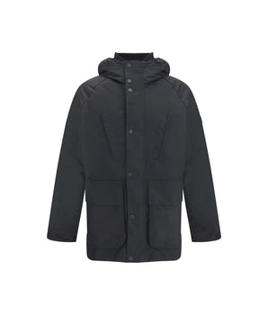 Barbour International Black Cotton Parka
