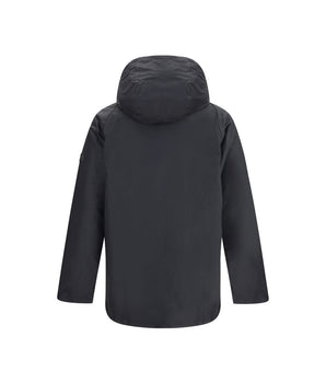 Barbour International Black Cotton Parka