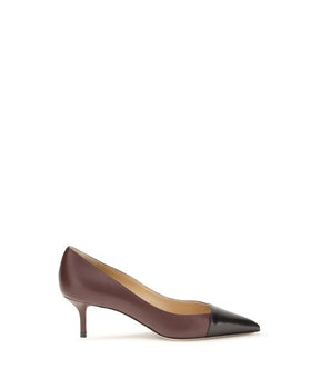 Francesco Russo Multicolor Calf Leather Bos Taurus Mid Heel Pumps