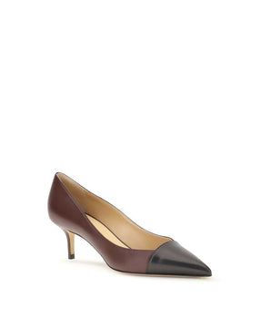 Francesco Russo Multicolor Calf Leather Bos Taurus Mid Heel Pumps