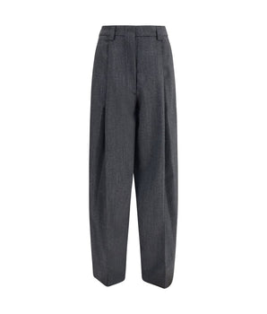 The Latest Gray Polyester Casual Pants