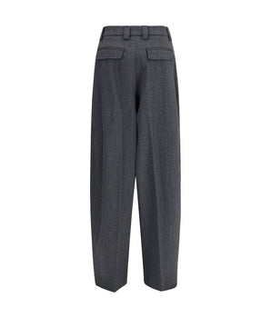 The Latest Gray Polyester Casual Pants