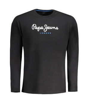 Pepe Jeans Black Cotton T-Shirt