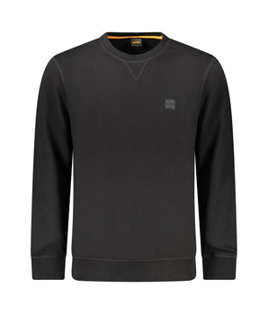 Hugo Boss Black Cotton Men Sweater