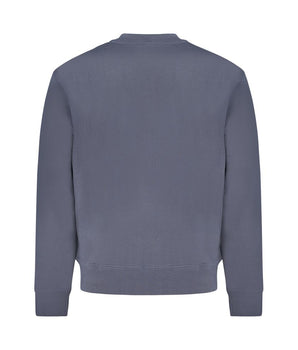 Hugo Boss Blue Cotton Men Sweater