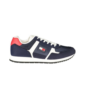 Tommy Hilfiger Blue Polyester Men Sneaker