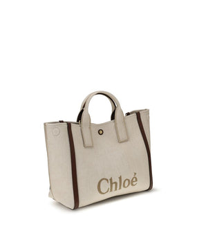 Chloé Beige Cotton Shoulder Bag