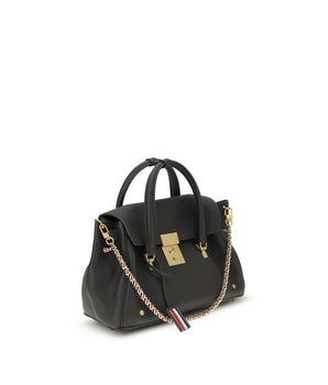 Thom Browne Gray Calf Leather Bos Taurus Handbag