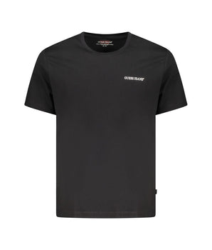 Guess Jeans Black Cotton Men T-Shirt