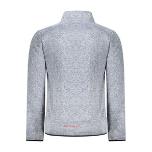 Norway 1963 Blue Polyester Men Sweater With Pockets and Zipper Detail