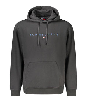 Tommy Hilfiger Black Cotton Men Hoodie