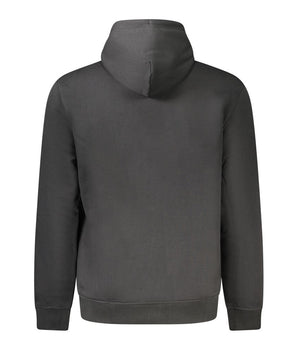 Tommy Hilfiger Black Cotton Men Hoodie