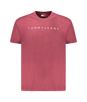 Tommy Hilfiger Red Cotton Men T-Shirt