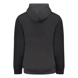 Tommy Hilfiger "Black Cotton Men Sweater with Central Pocket"