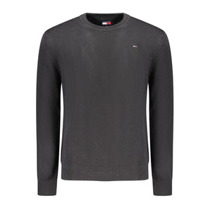 Tommy Hilfiger Black Cotton Men Sweater