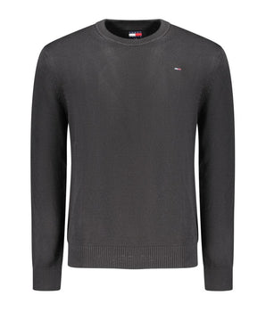 Tommy Hilfiger Black Cotton Men Sweater