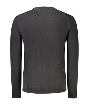 Tommy Hilfiger Black Cotton Men Sweater