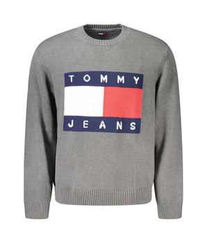 Tommy Hilfiger Gray Cotton Men Sweater