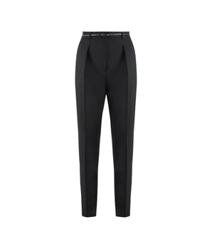 Max Mara Black Elastane Dress Pants