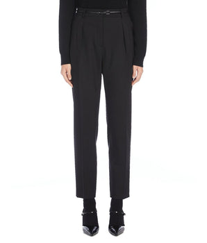 Max Mara Black Elastane Dress Pants
