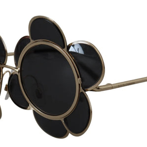 Dolce & Gabbana DG2201 Black Lens Gold Frame LIMITED EDITION Sunglasses