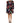 Vestido MSGM negro multicolor con volantes y flores, minivestido de manga larga