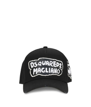 Dsquared² Black Cotton Cap (Baseball Hat)