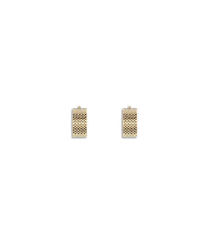 Jil Sander Gold Brass Earrings