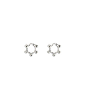 Jil Sander Silver Brass Earrings