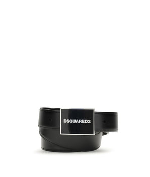 Dsquared² Black Calf Leather Bos Taurus Regular Belt