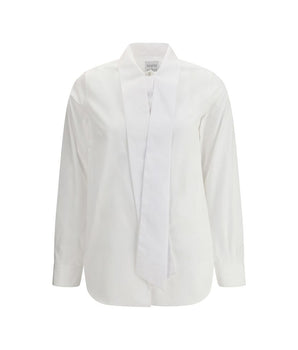 Sara Roka White Cotton Dress Shirt