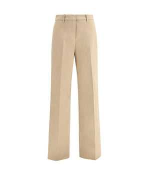True Royal Beige Cotton Casual Pants