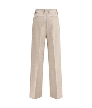 True Royal Beige Wool Casual Pants