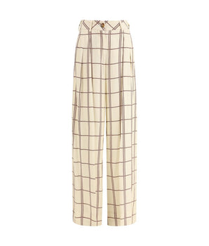 Crida Milano Multicolor Viscose Casual Pants