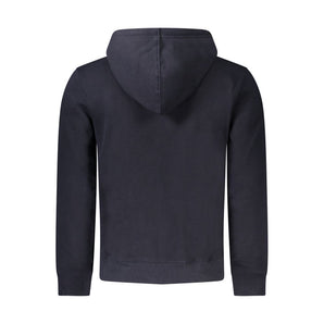 Guess Jeans Blue Organic Cotton Men Sweater Hoodie
