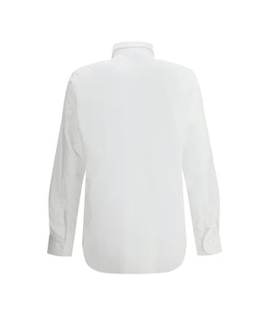 Finamore White Cotton Dress Shirt
