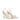 3Juin Beige Fabric Stiletto Heels Sandals