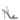 Versace Gray Leather Stiletto Heels Sandals