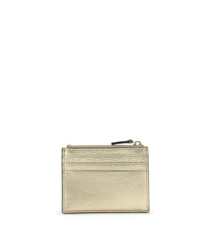 Valentino Garavani Gold Calf Leather Bos Taurus Wallet