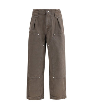 Kenzo Brown Cotton Casual Pants