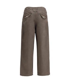 Kenzo Brown Cotton Casual Pants