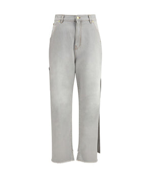 Darkpark Gray Cotton Relaxed Fit Jeans